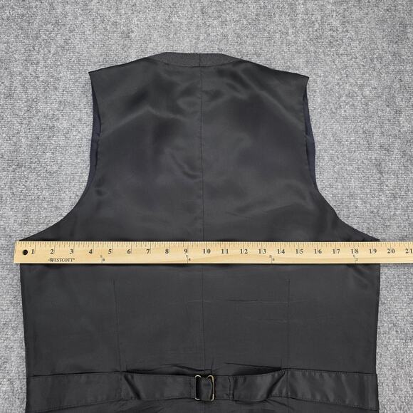 J Crew Vest Mens Small Gray Charcoal Loro Piana Super 120s Wool Dress Waistcoat - Picture 5 of 16